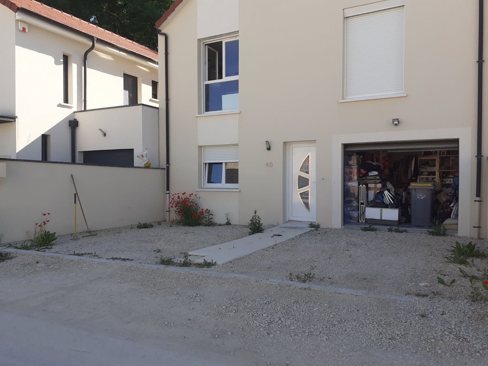 Création et dallage d'une terrasse