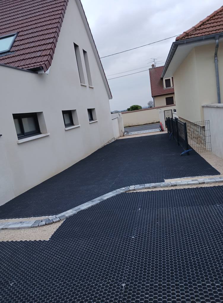 Drainage, pavage, dallage dans une cour, étape 2